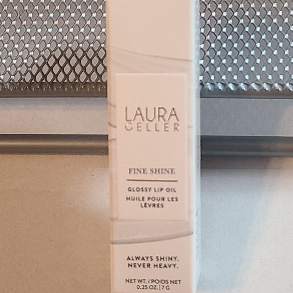 Laura Geller Fine Shine Glossy Lip Oil Color Glass Half Full NIB .25 Oz/ 7 G